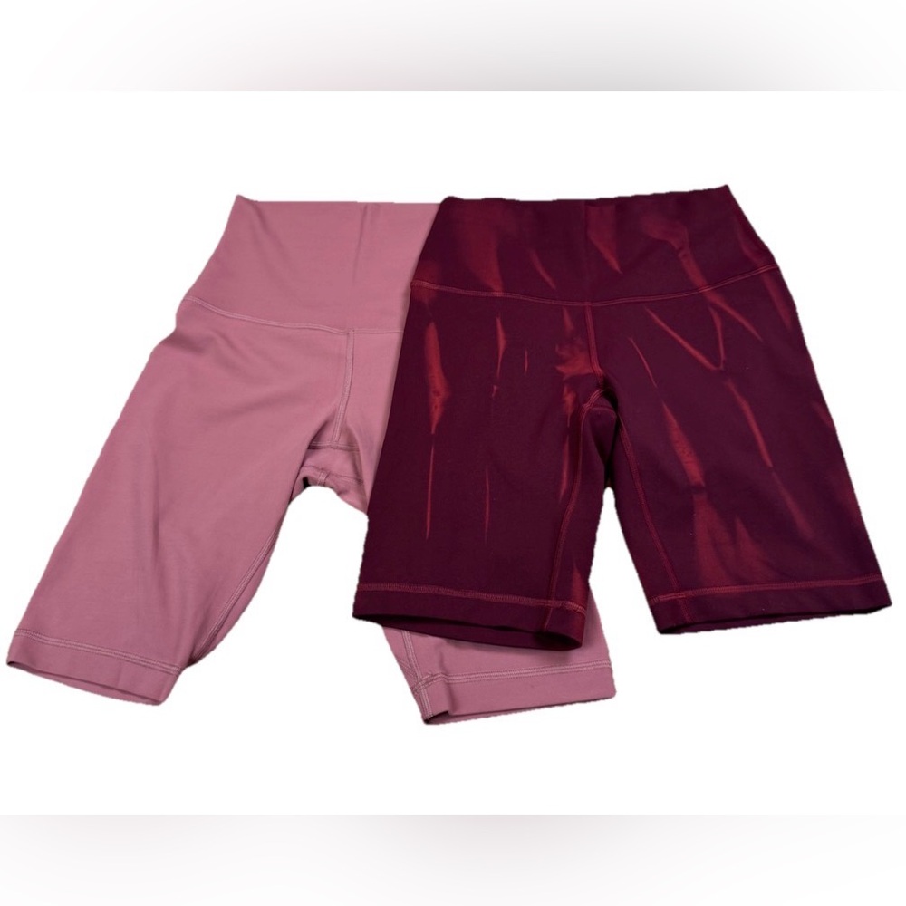 Lululemon Women's Size 4 Align Super HR Short 10" Brier Rose & Wunder Train HR 8
